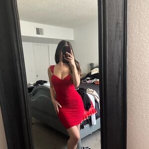 Windsor Red Bodycon Dress